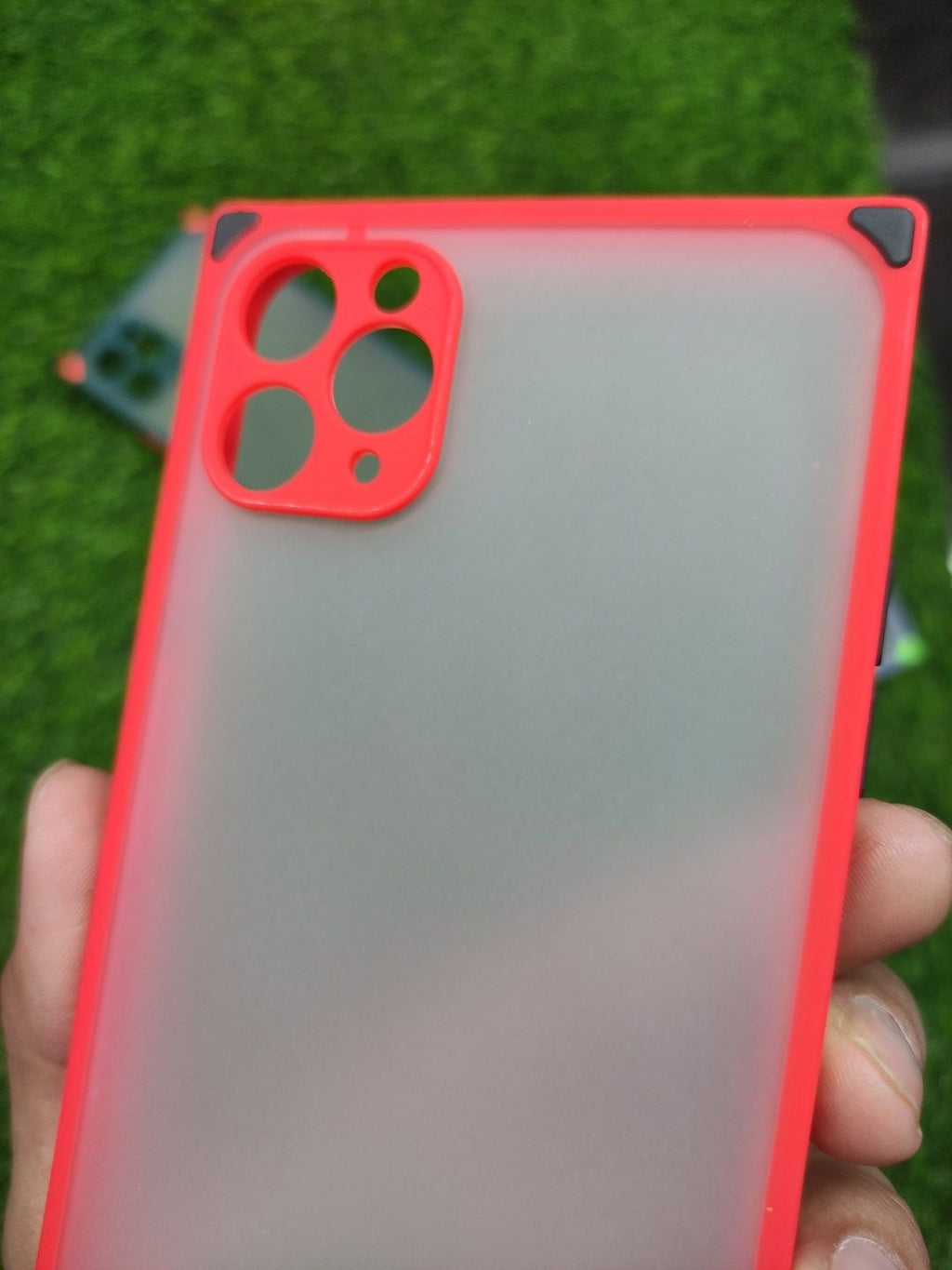 iPhone 11 Pro Max Matt Translucent Camera Protection Square Shape Back Cover