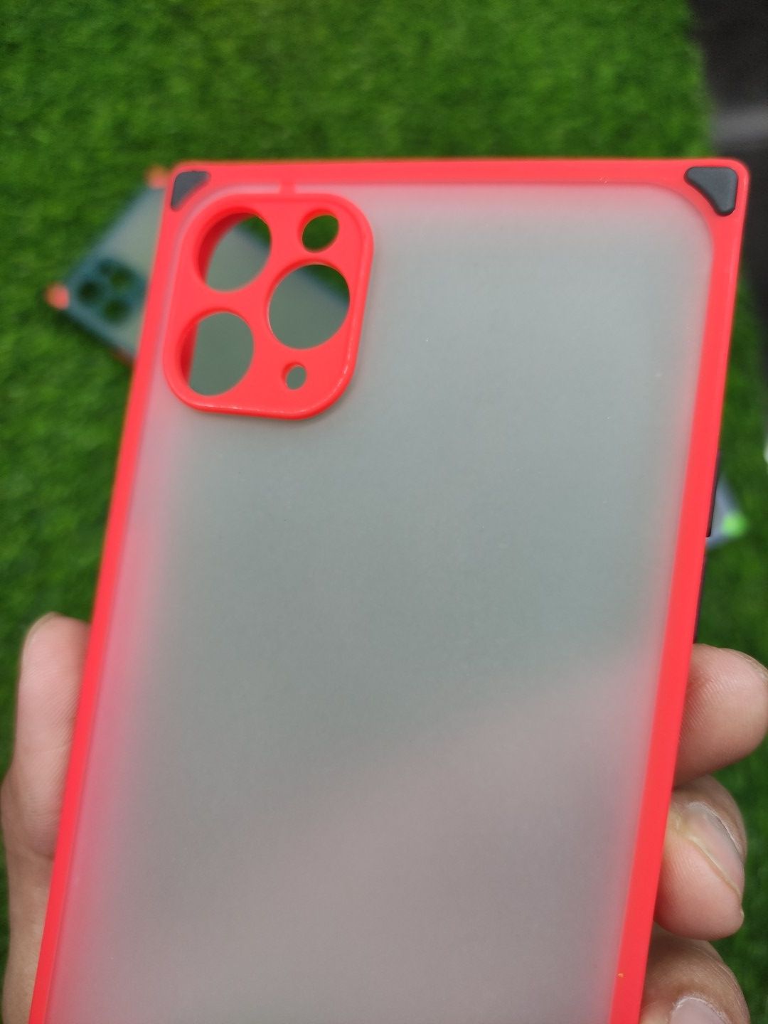 iPhone 11 Pro Max Matt Translucent Camera Protection Square Shape Back Cover