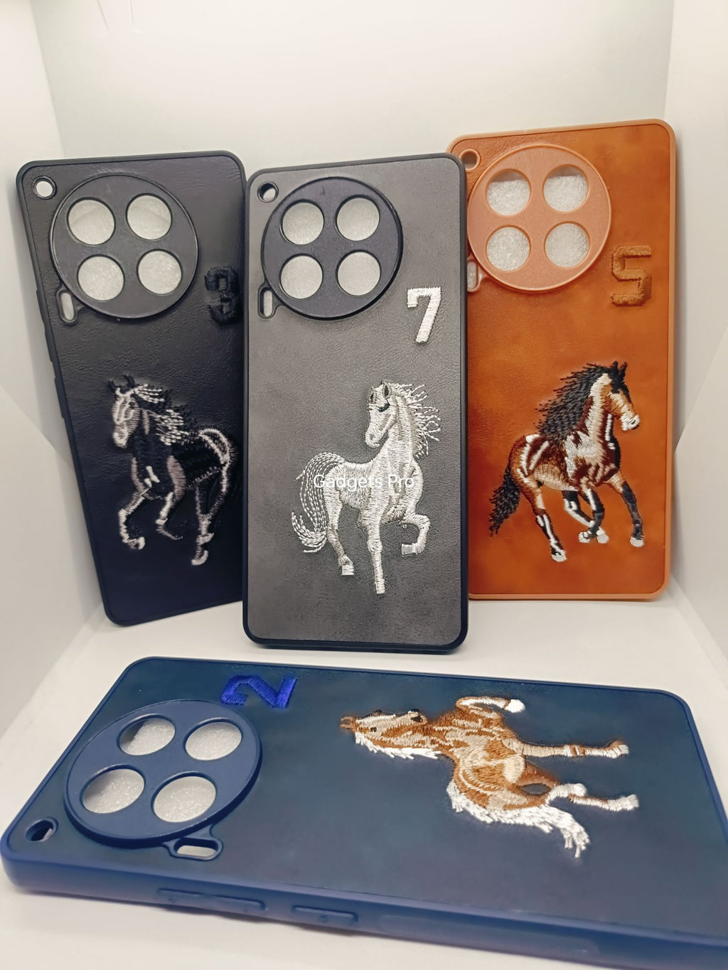 Tecno Camon 30 PU Premium Quality Embroidery Polo Design Back cover
