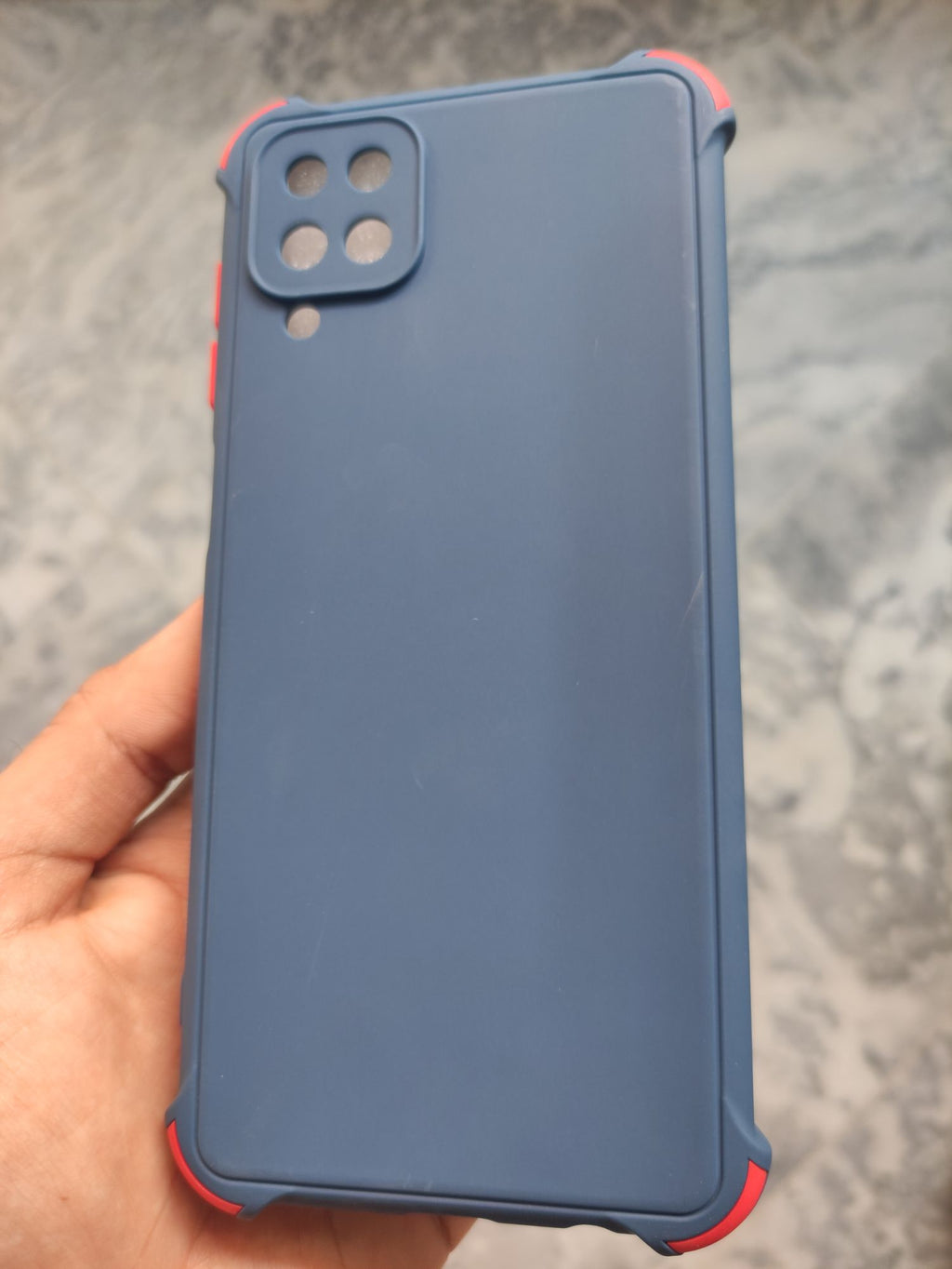 Samsung A12 Soft Silicone Camera Protection Colour Buttons Corner Back cover