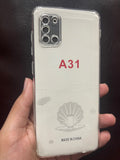 Samsung A31 Cover HD Clear Dust Plug Back Case