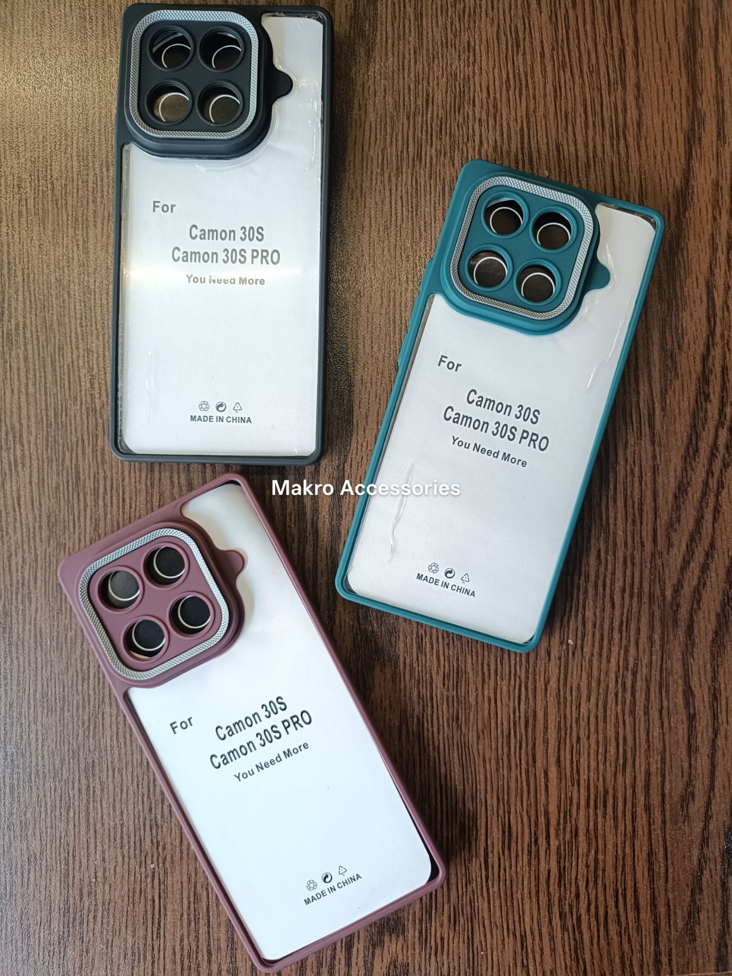 Tecno Camon 30S/30S Pro Clear HD Anti Yellow Soft Silicone Edges Camera Protection Back Cover