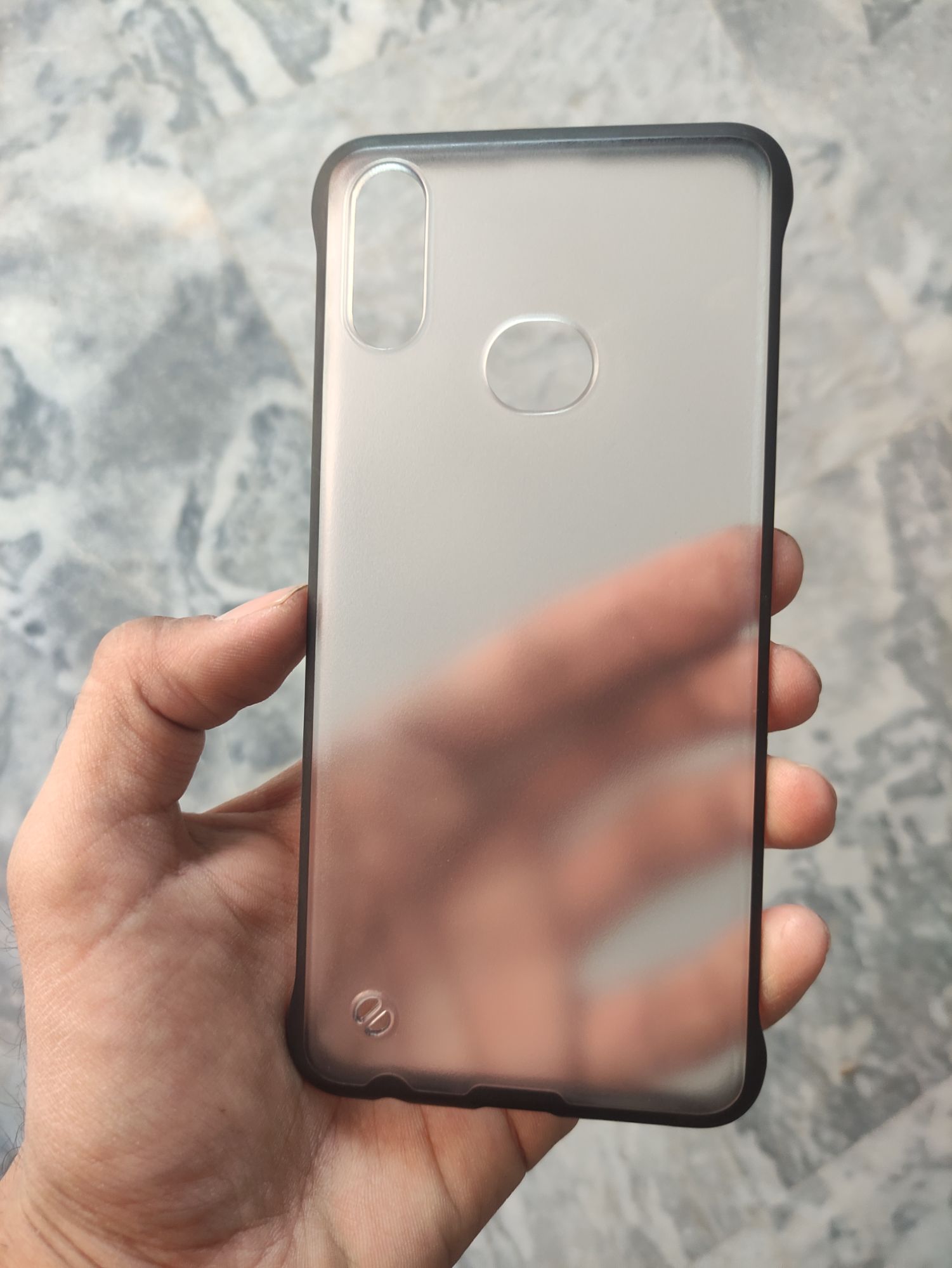 Samsung Galaxy A10S Transparent Matt Frameless Back Cover