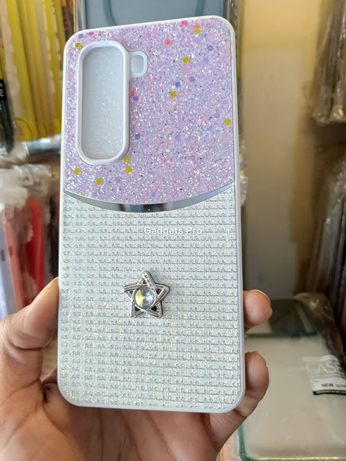 Infinix Hot 50 Pro Plus Fancy Soft Silicone Glitter Star Back Cover