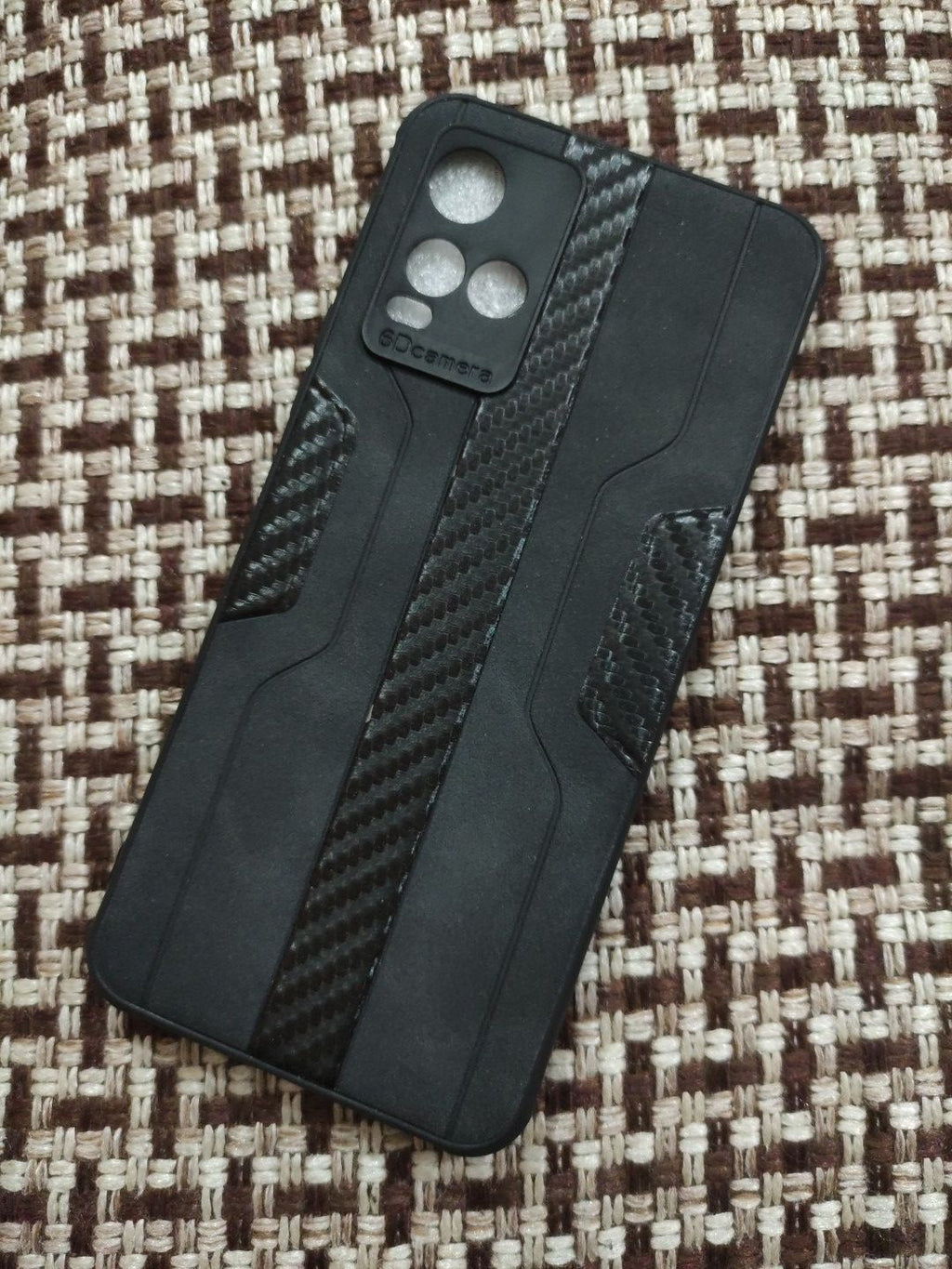 Vivo_Y33s/Y21 Soft Silicone Fabrics Striped Design Back Cover
