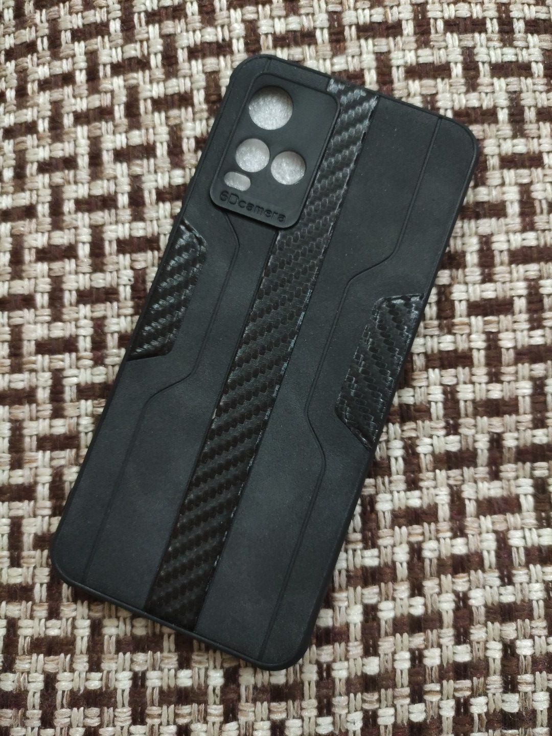 Vivo_Y33s/Y21 Soft Silicone Fabrics Striped Design Back Cover