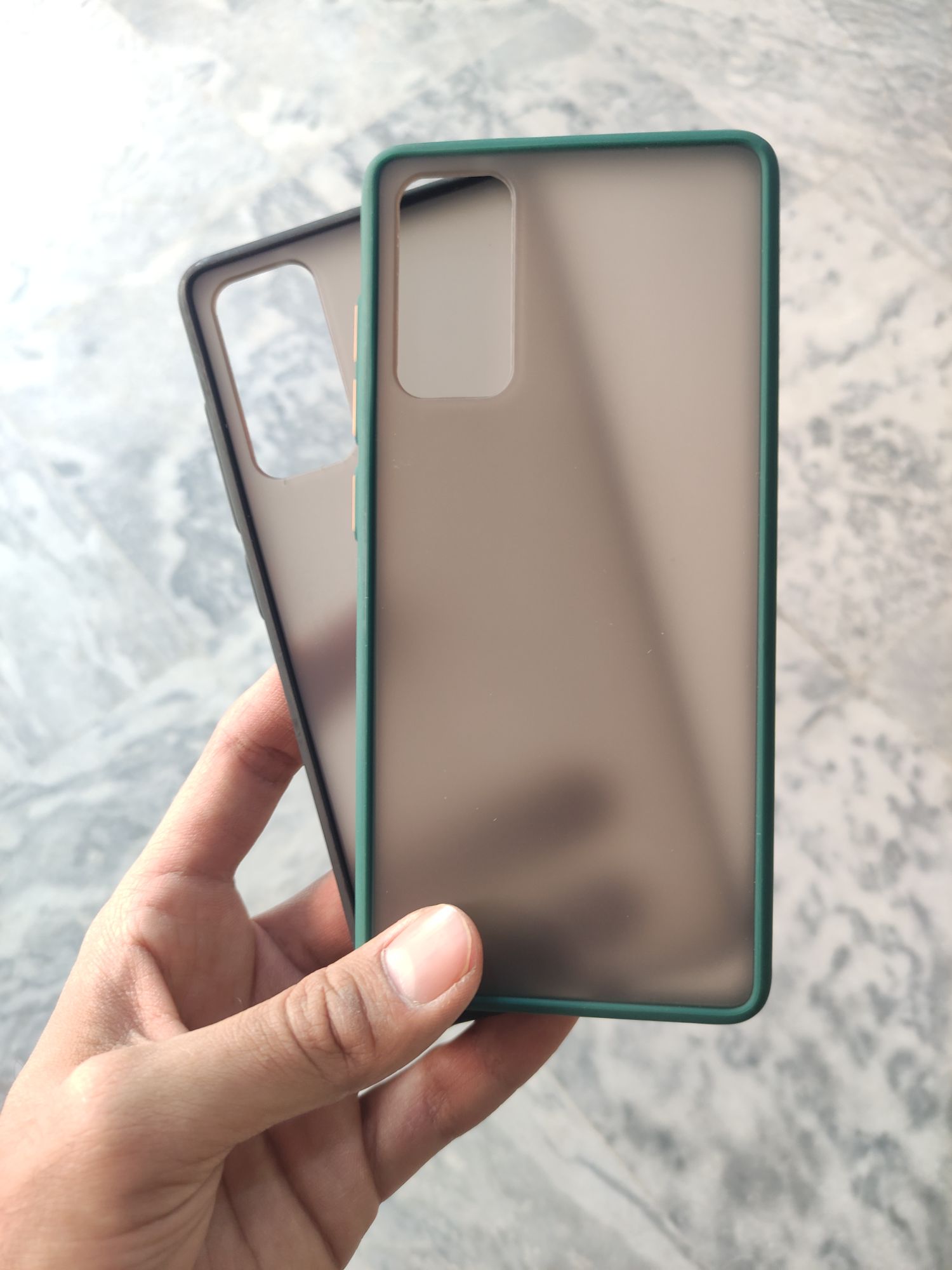 Samsung Galaxy S20 FE Matt Translucent Colour Buttons Back cover