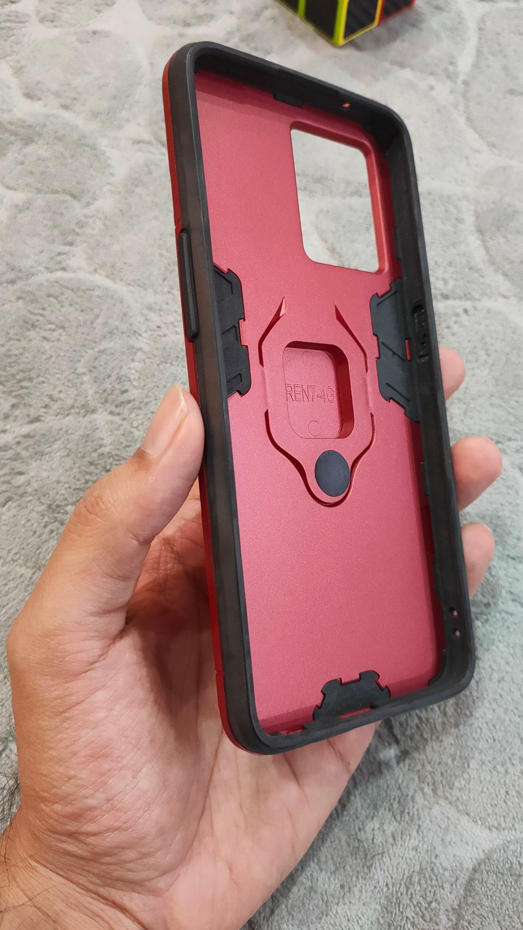 Oppo F21 Pro 4G/Reno 7 4G Shockproof Hybrid Magnetic Ring Holder Back Case