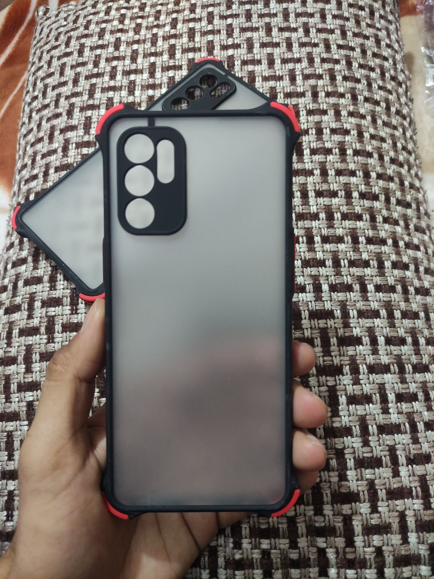 Oppo Reno6,Reno6 Pro 4G Matt Camera Protection Colour button back cover