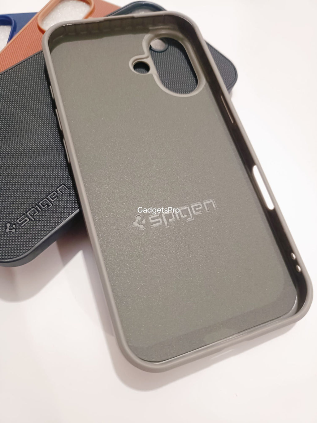 iPhone 16 Premium Quality PU Spigen Leather Tecture Back cover
