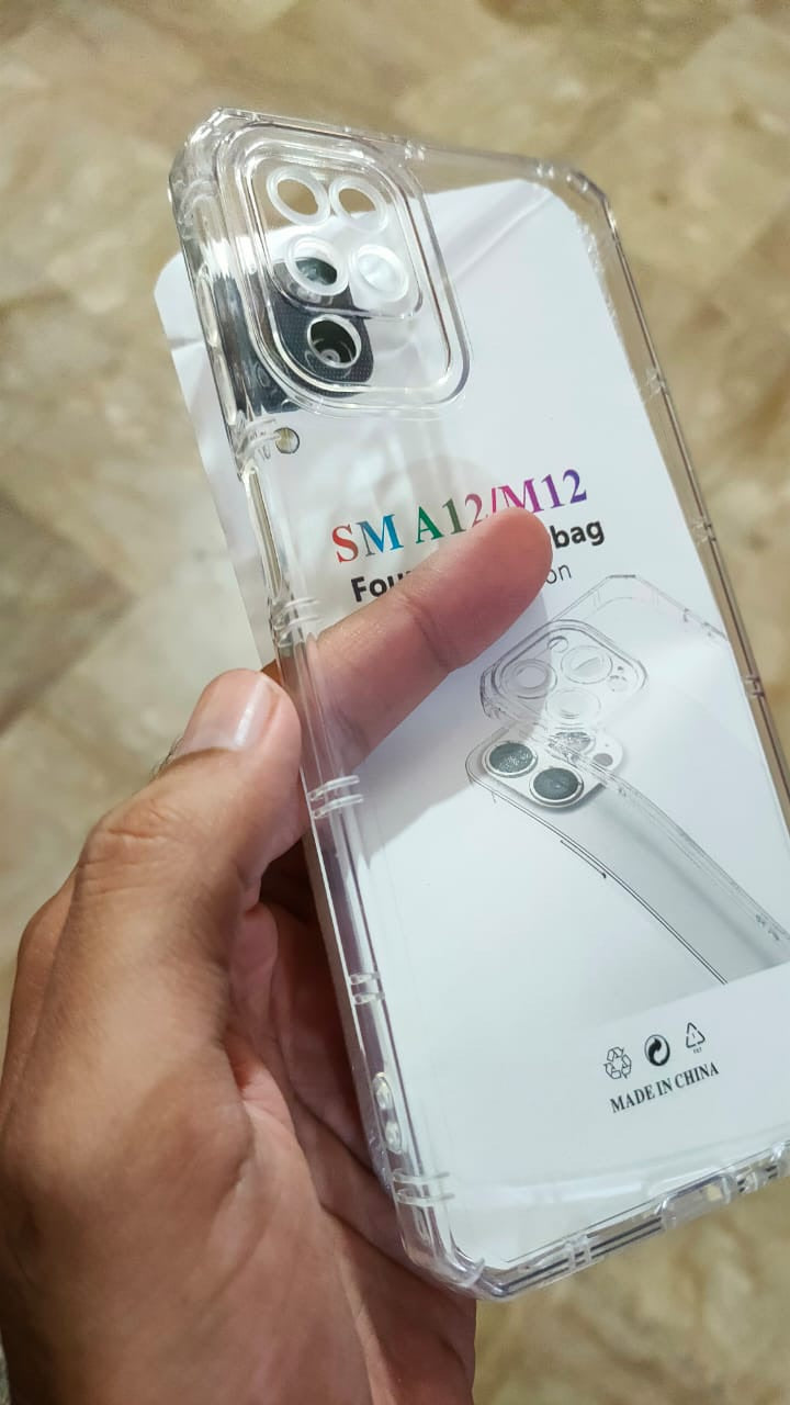Samsung A12 Shockproof Airbag Corner Back Case Cover