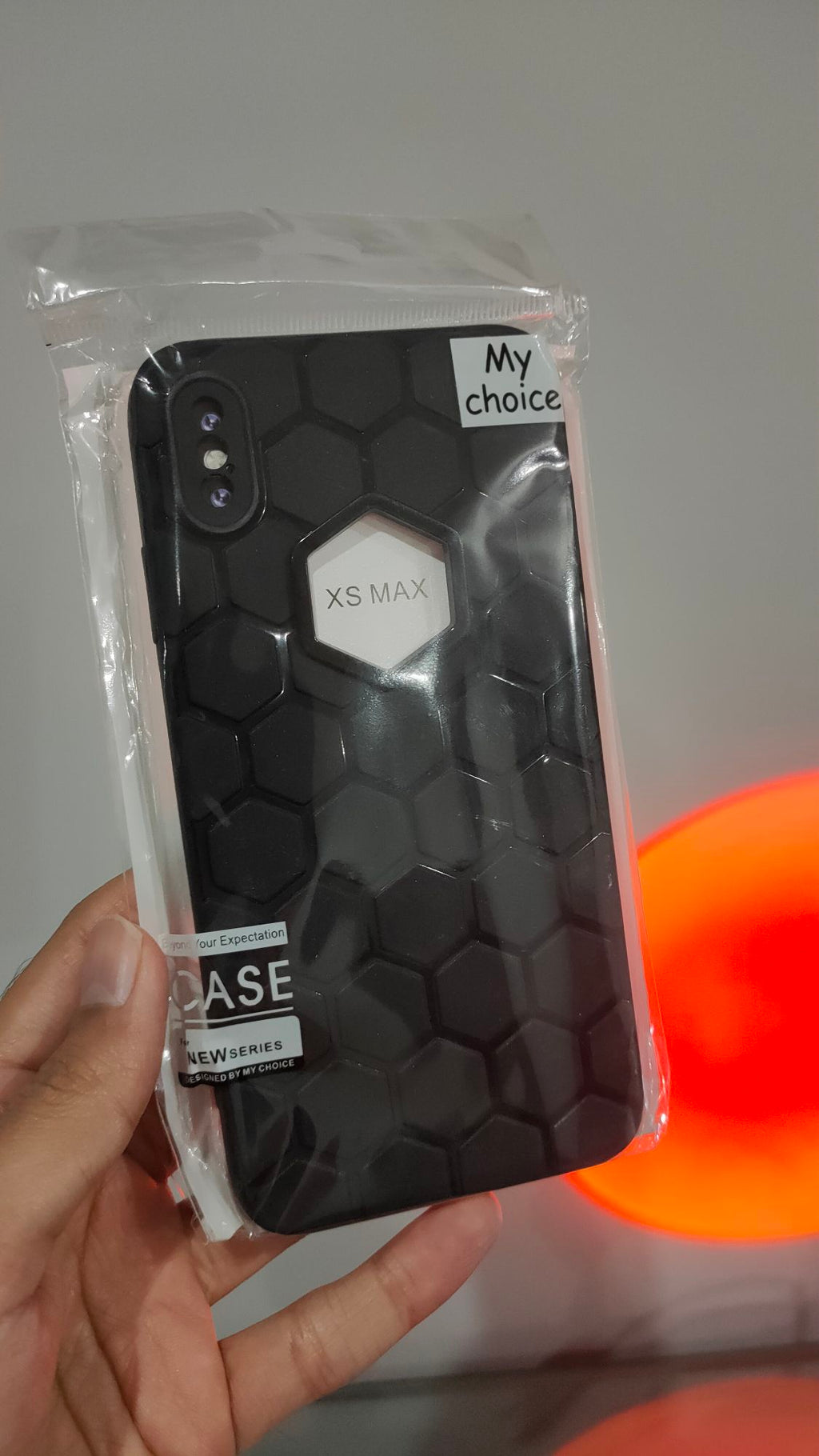 iPhone XS Max Camera Protection Logo Hole Silicone Back Case Cover