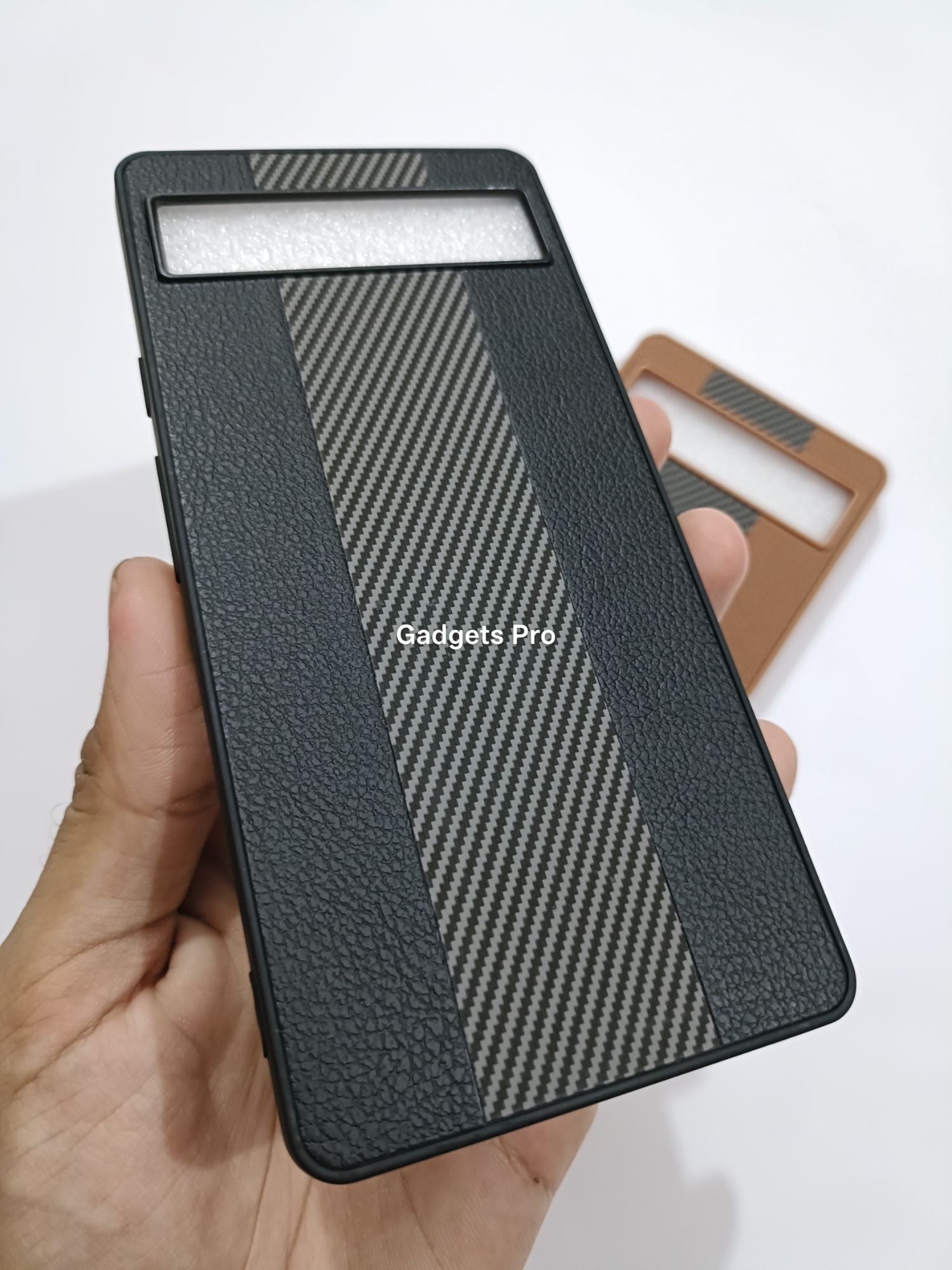 Google Pixel 7A PU Carbon Fiber Design Back Cover