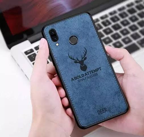 Redmi Note 7 Soft Silicone Deer Fabrics Cloth Back Cover