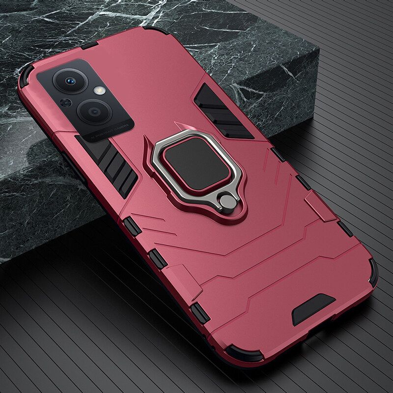 Oppo F21 Pro 5G Shockproof Hybrid Magnetic Ring Back Cover