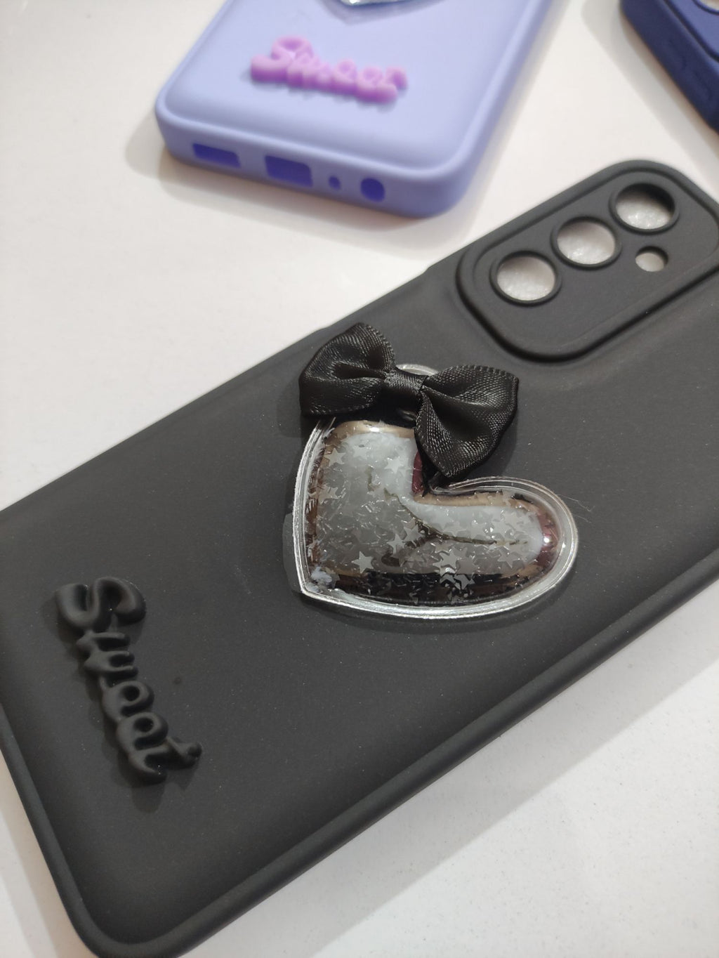 Samsung Galaxy A05S Fancy Soft Silicone 3D Sweet Heart Back Cover