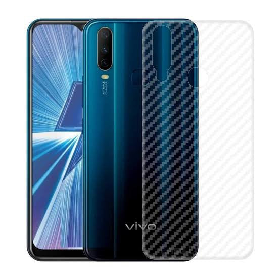 Vivo_Y17 Carbon Fiber 3D Pattern Transparent Back Sheet
