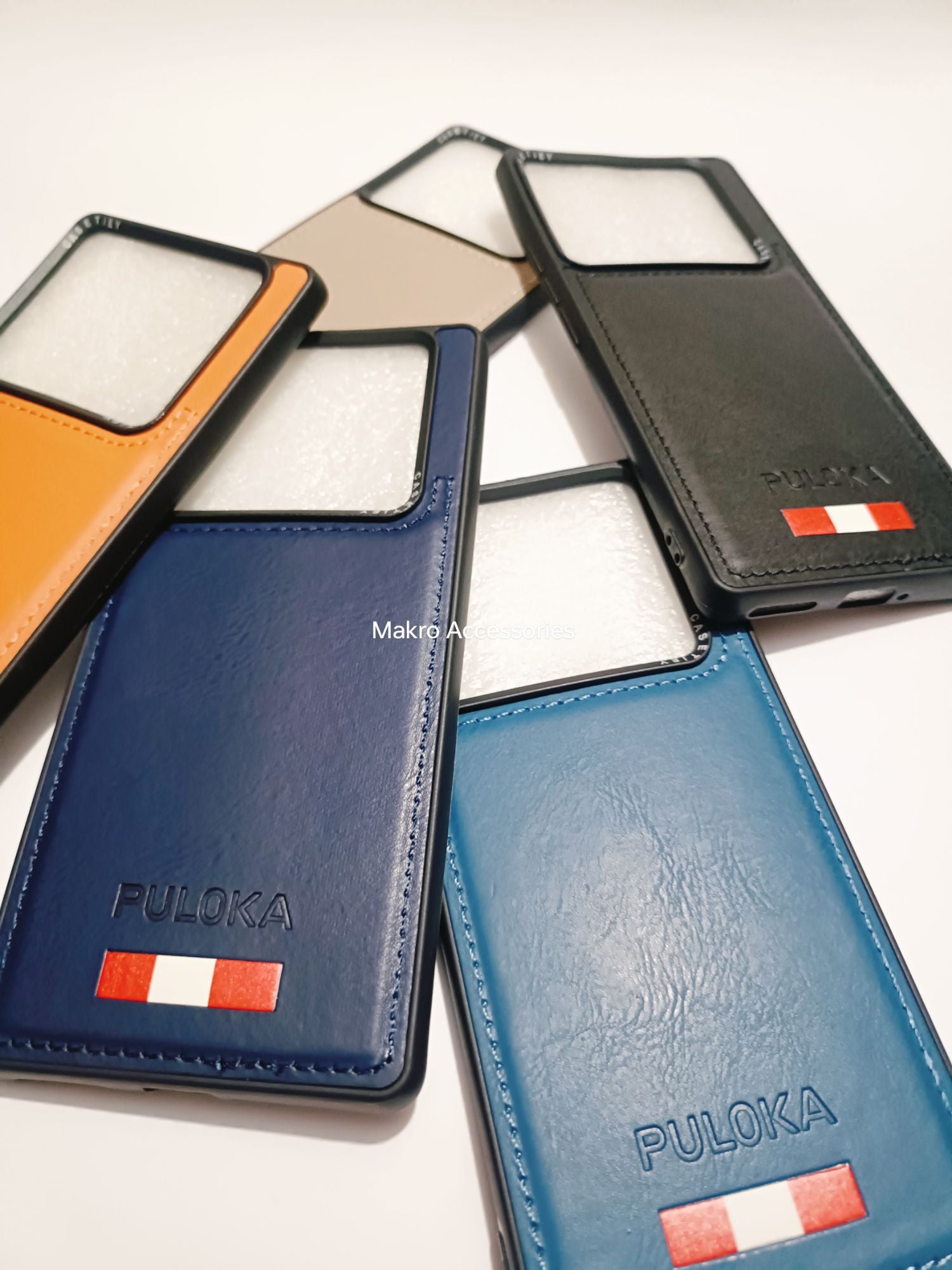 Infinix Note 40 Pro Soft Silicone Puloka Leather Back cover