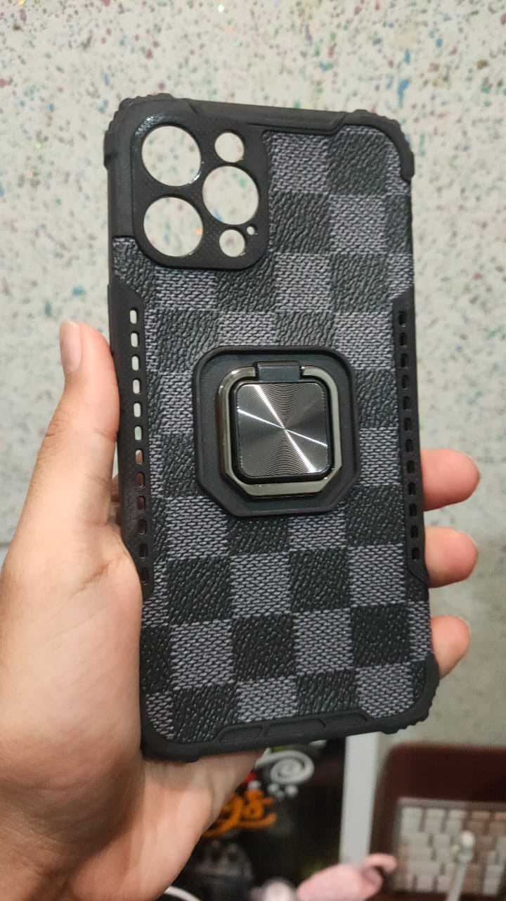 iPhone 12 Pro Max Shockproof Camera Protection Ring Holder Case