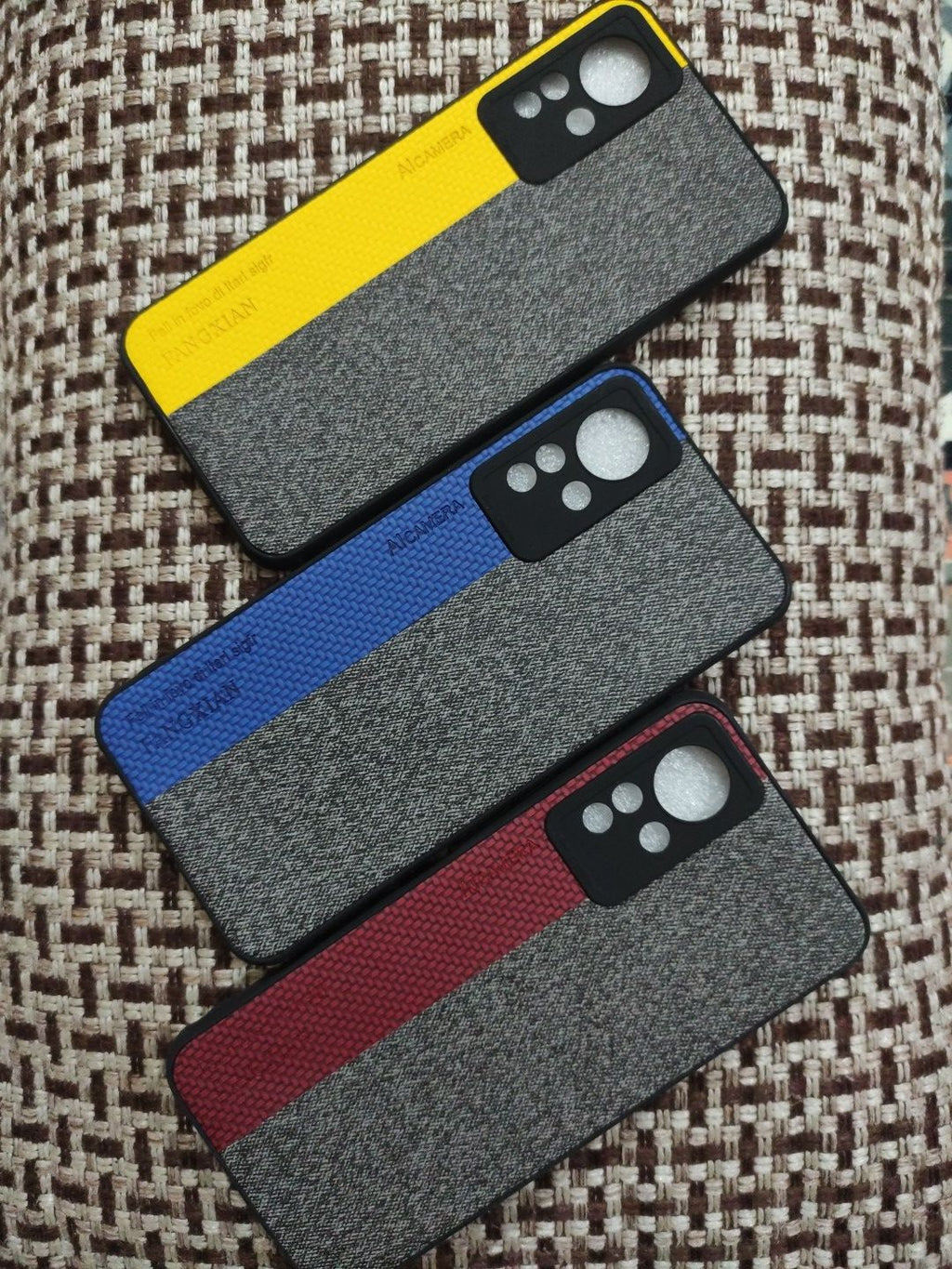 Infinix Note 11 Soft Silicone Fabric Stripe Design Back Cover