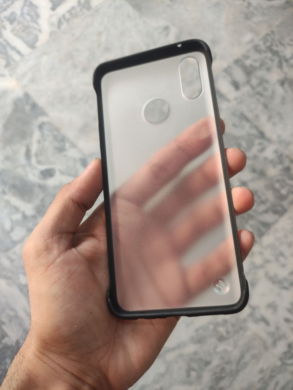 Realme 3 Pro Transparent Matt Frameless Back Cover