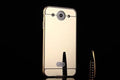 LG Optimus G Pro Aluminium Frame Gold Plated Mirror Back Cover