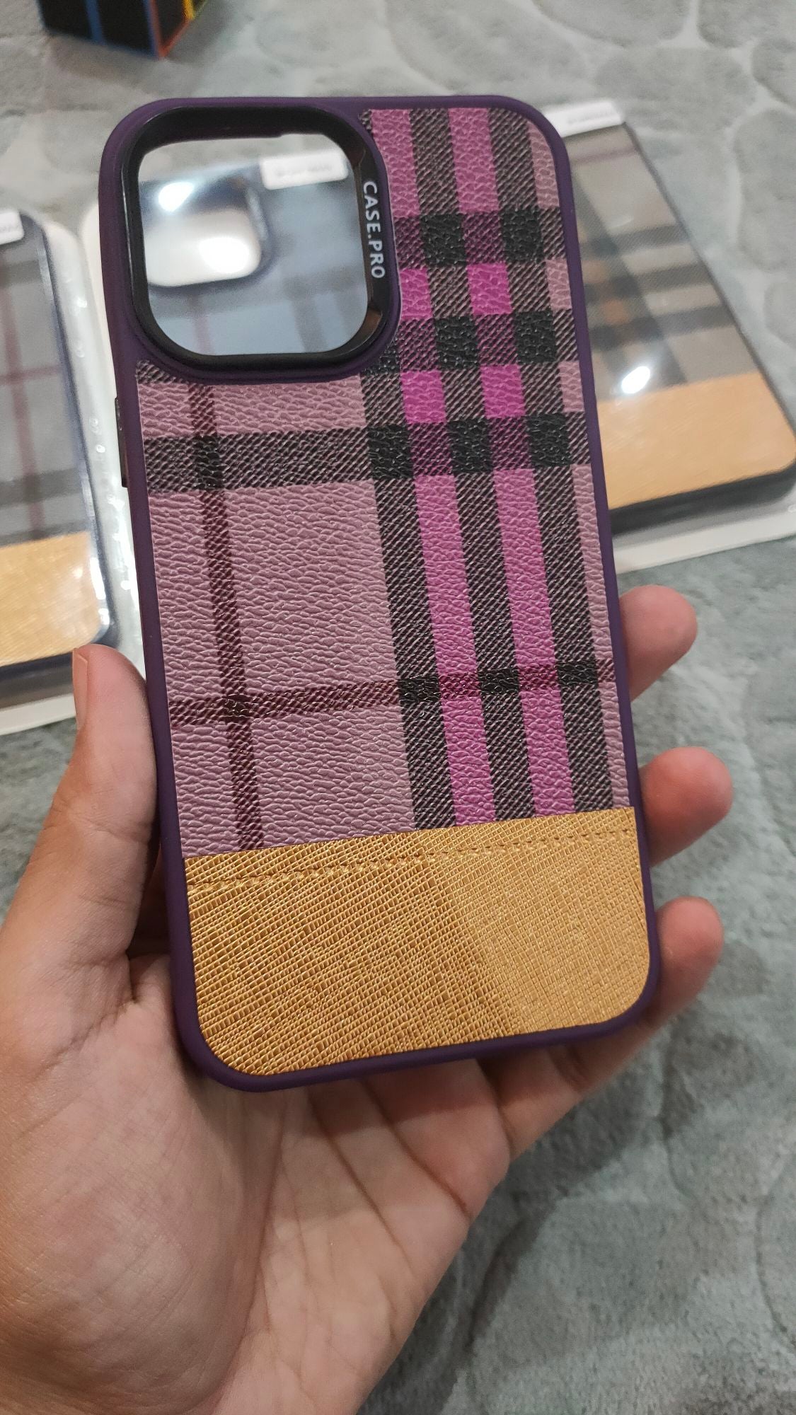 CASEPRO iPhone 14 Pro Max PU Dual Tone Leather Back Case