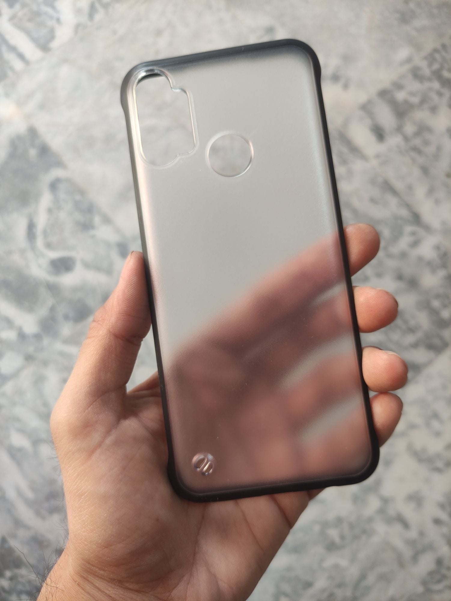 Realme C3 Matt Transparent Frameless Back Cover