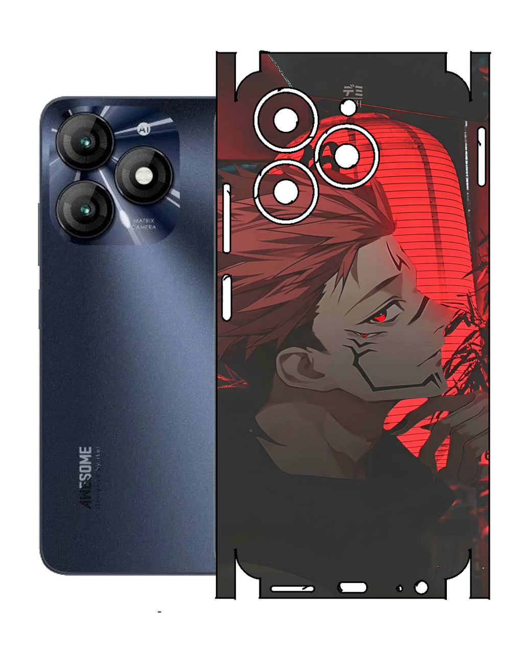 Itel A70 Print Back Full Body Skin Wrap