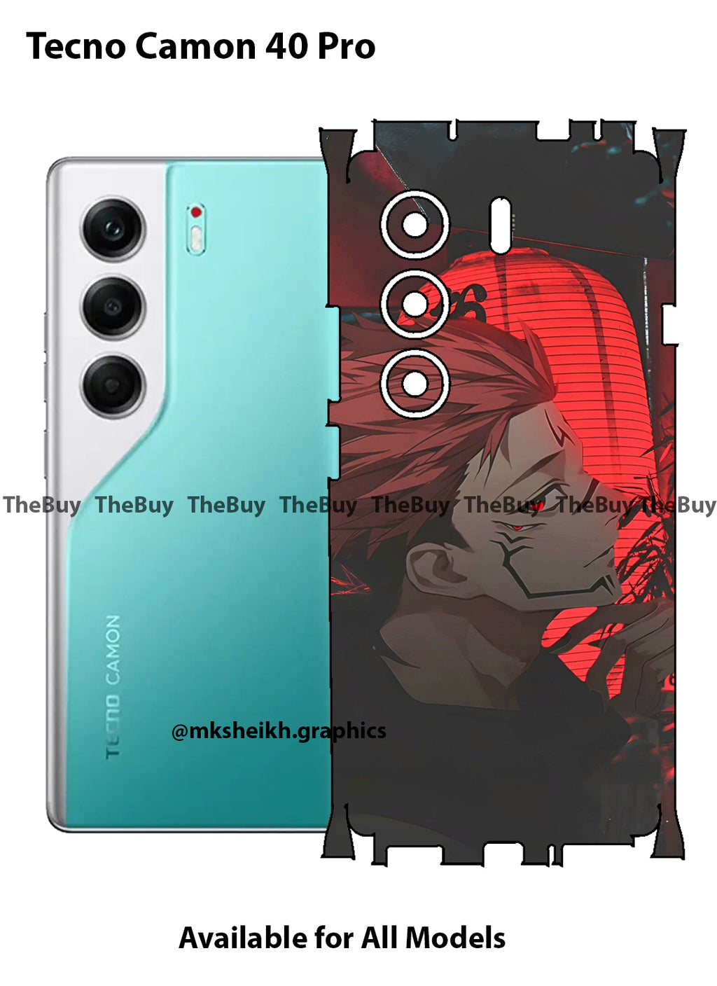 Tecno Camon 40 Pro Full Body Skin Wrap