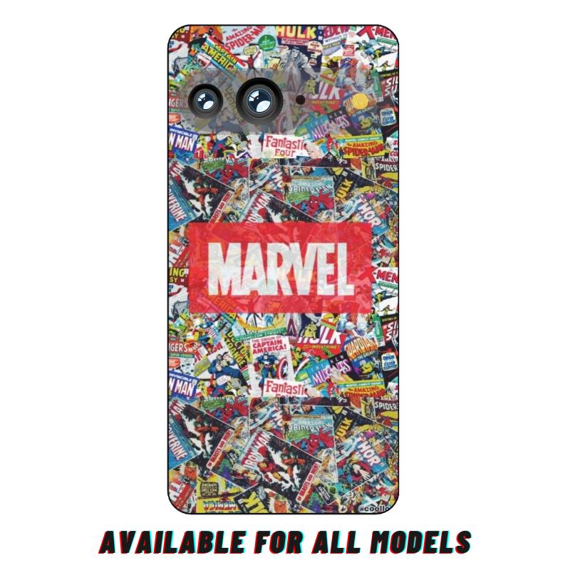 Pixel 9 Skin 3D Emboss Marvel Back Wrap