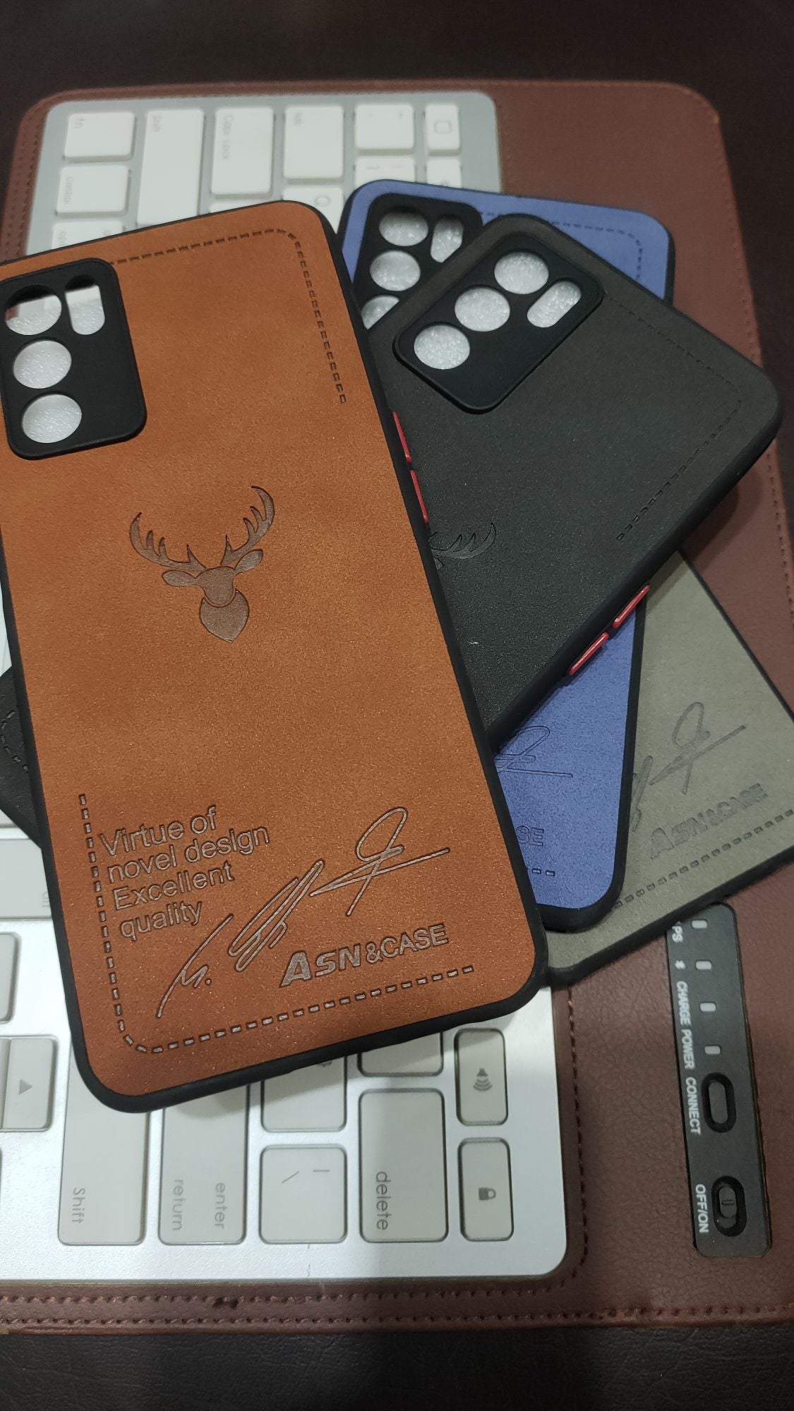 Oppo A16 Cover Premium Quality Camera Protection PU Leather Back Case