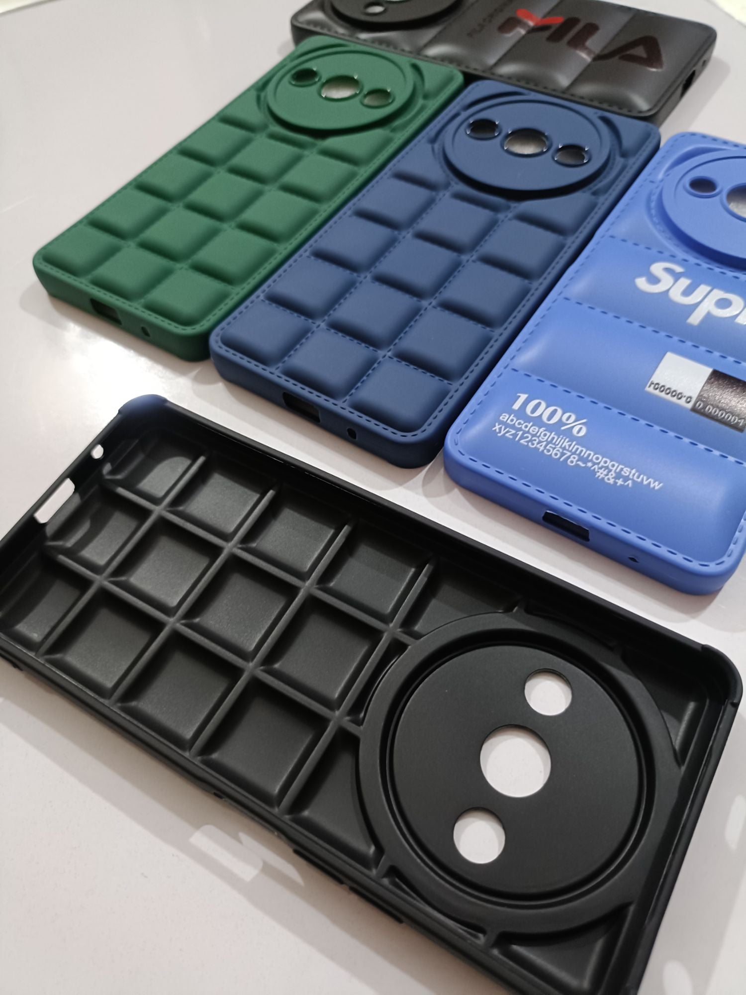Redmi A3 Soft Silicone Puffer Back Cover