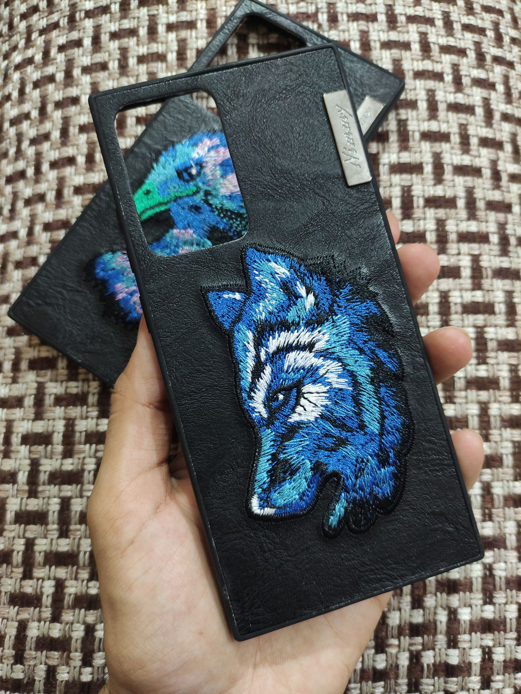 Samsung Galaxy Note 20 Ultra Nimmy Embroidery Leather Back Cover