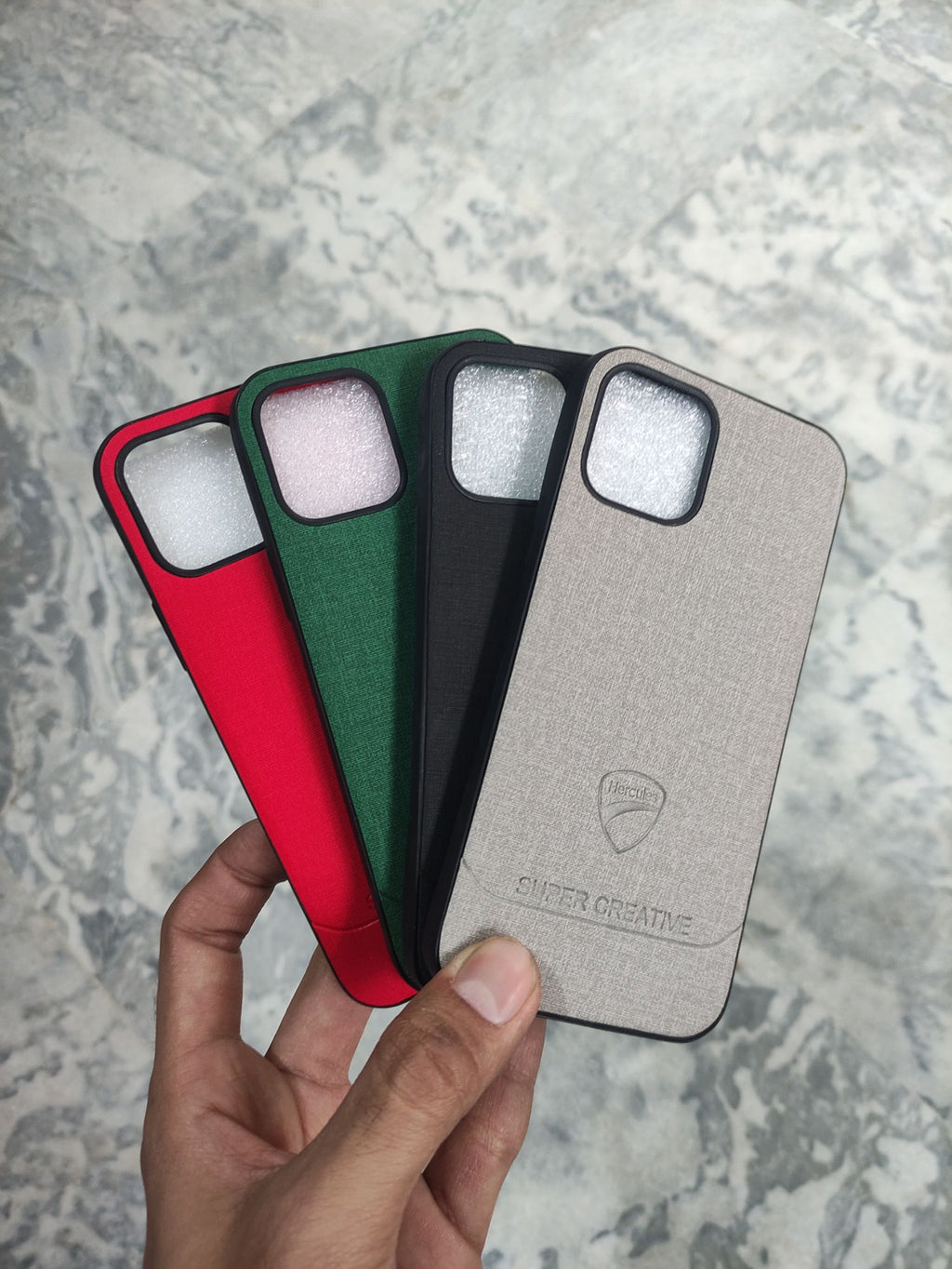 iPhone 12 6.1" Soft Silicone Fabric Back Cover