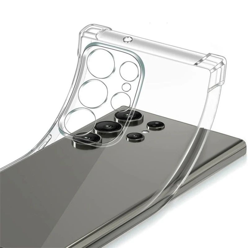 Samsung Galaxy S23 Ultra Soft TPU Clear Corner Protection Back Cover