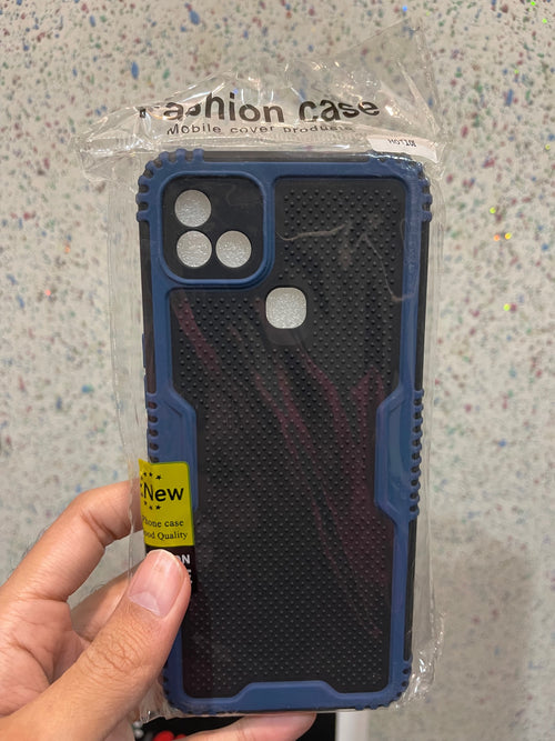 Infinix Hot 10i Shockproof Camera Protection Anti Slip Back Cover