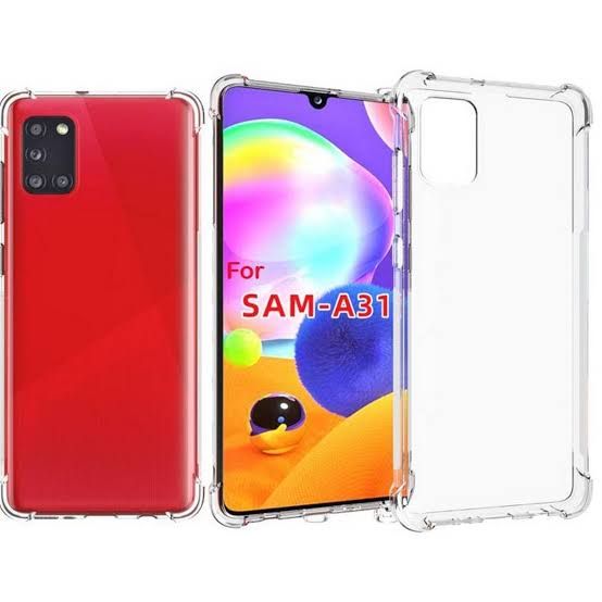 Samsung Galaxy A31 Soft TPU Clear Transparent Corner Protection Back Cover