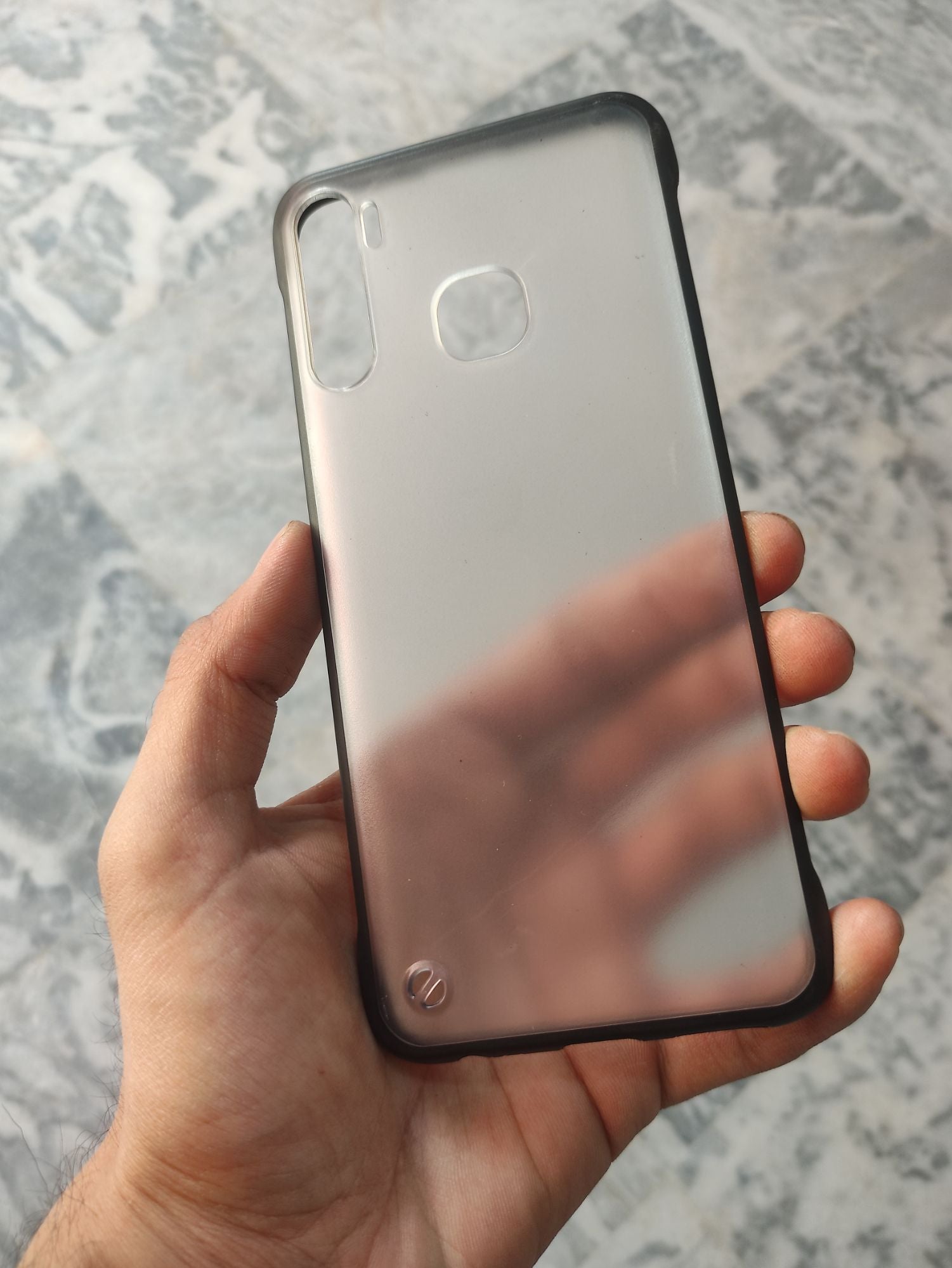 Infinix S5 Transparent Matt Frameless Back Cover