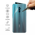 Oppo Reno 2 20x Zoom Carbon Fiber Pattern 3D Transparent Back Sheet