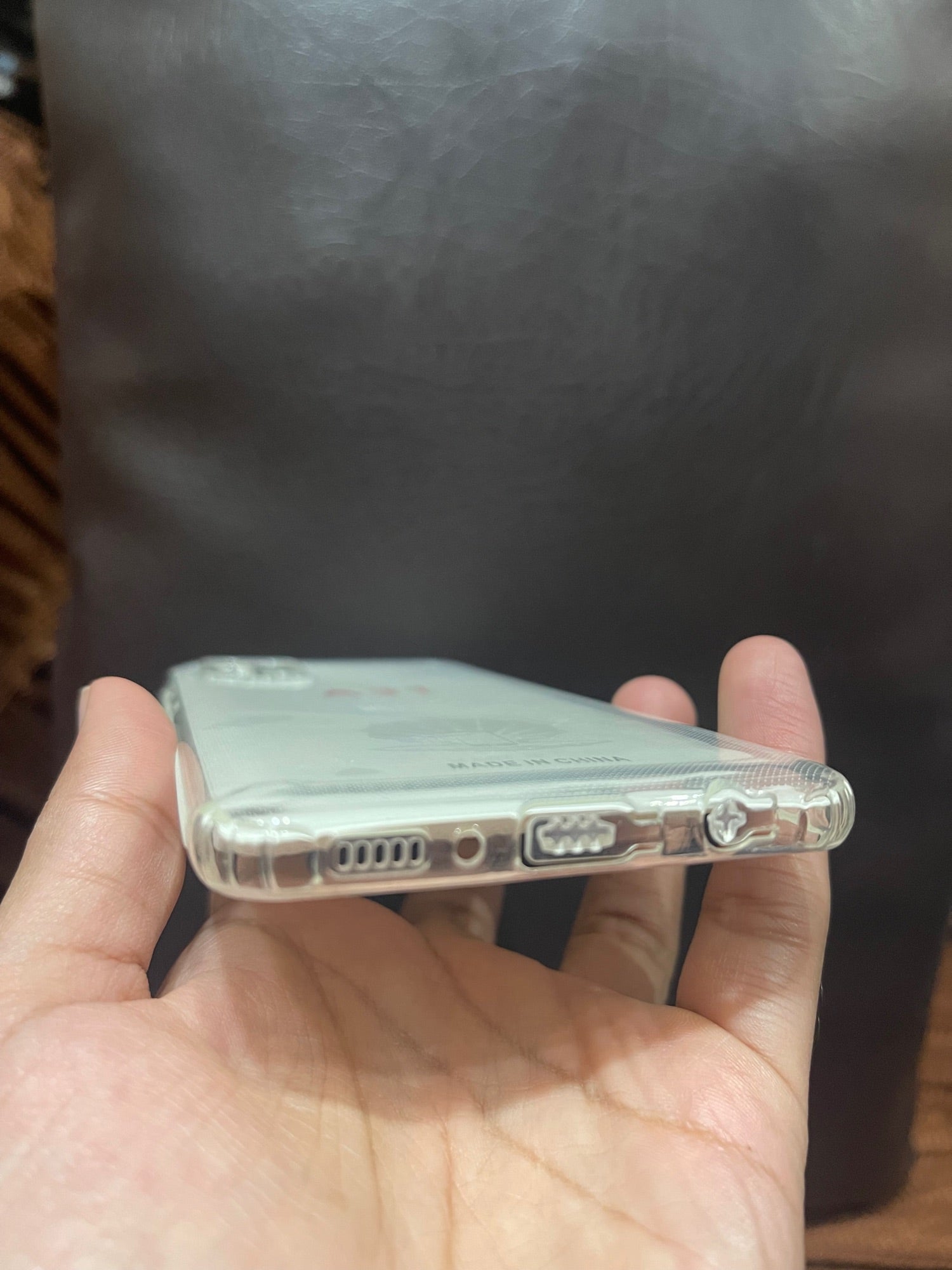 Samsung A31 Cover HD Clear Dust Plug Back Case
