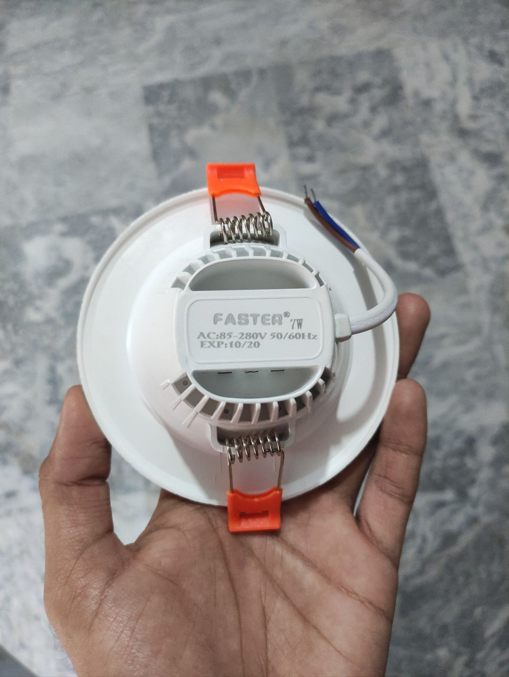 7w SMD Ceiling Light 3"Inch Plastic Body Super Bright White Light