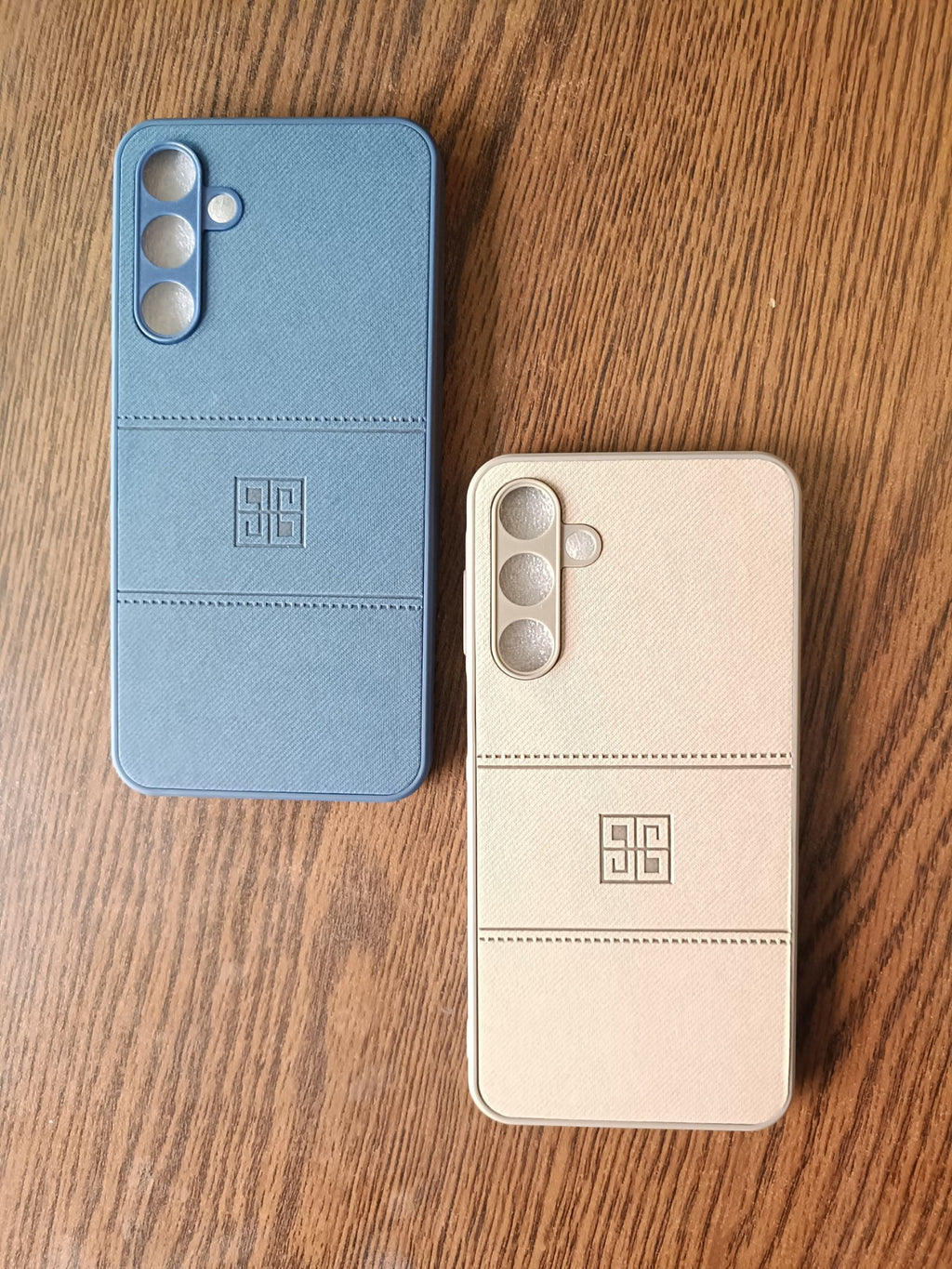 Samsung Galaxy A15 PU Leather Design Camera Protection Back Cover