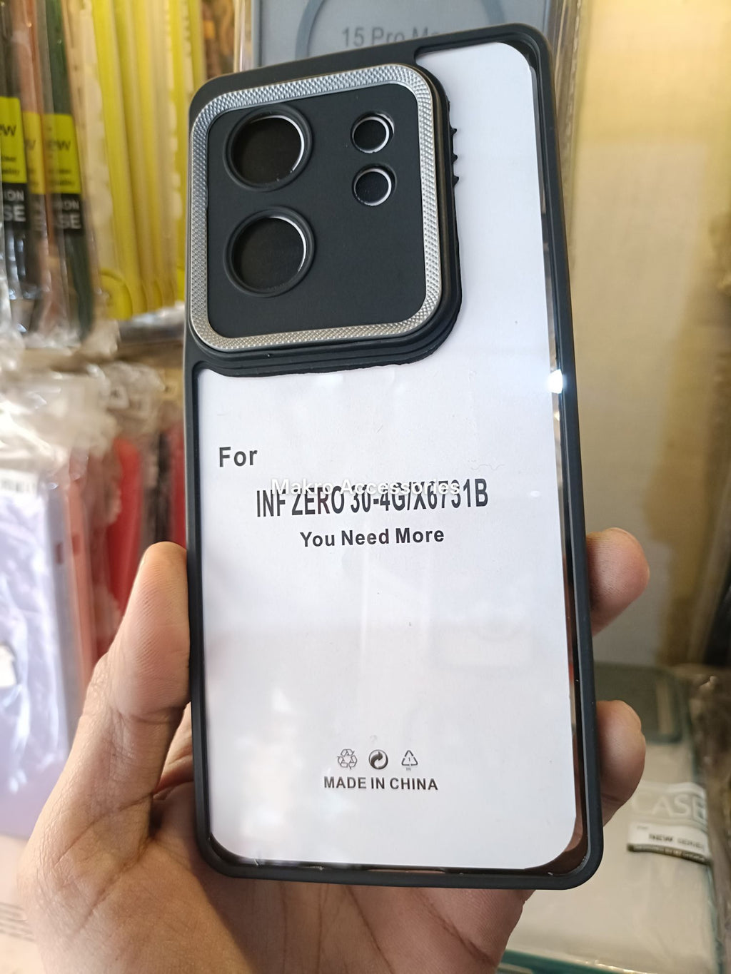 Infinix Zero 30 4G Clear HD Anti-yellow Soft Silicone Edges Camera Protection Back Cover