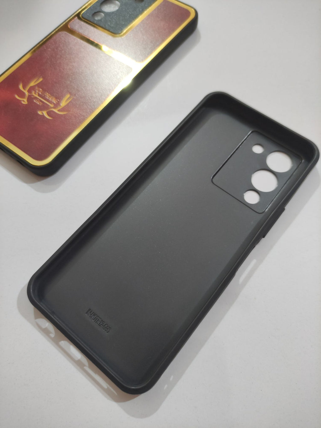 Infinix Note 12 G96 PU Golden Stripe Design Back Cover