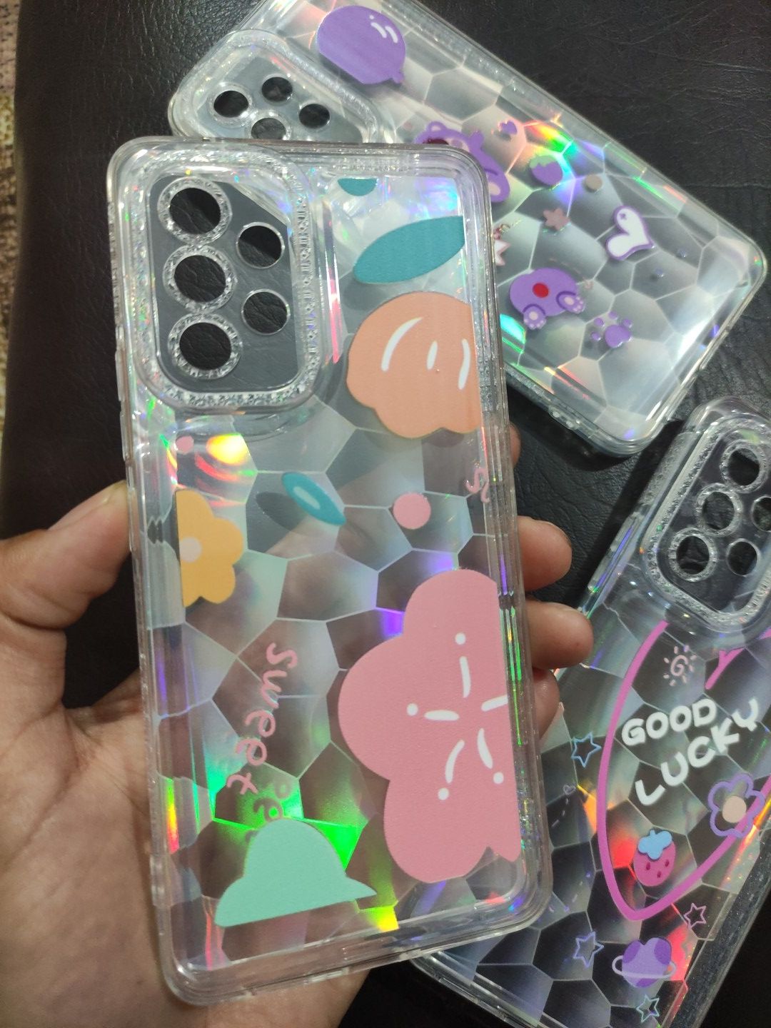Samsung Galaxy A53 5G Fancy Soft TPU Transparent Random Design Back Cover