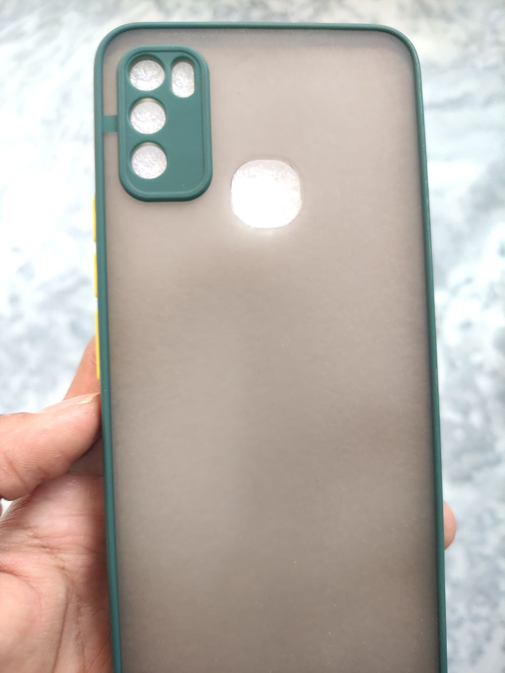 Infinix Hot9 Play Matt Camera Protection Colour buttons back cover