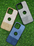 iPhone 15 Pro Max PC Camera Protection Leather Back Cover