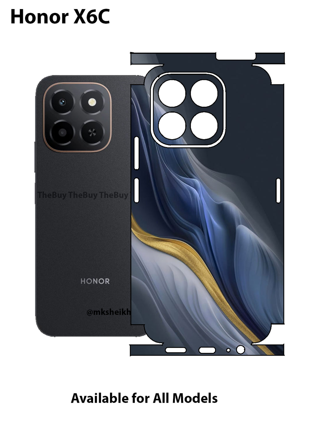 Honor X6C Full Body Skin Wrap