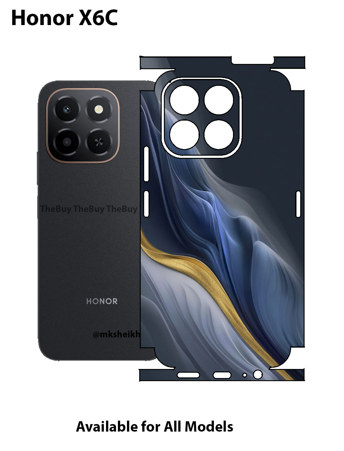 Honor X6C Full Body Skin Wrap